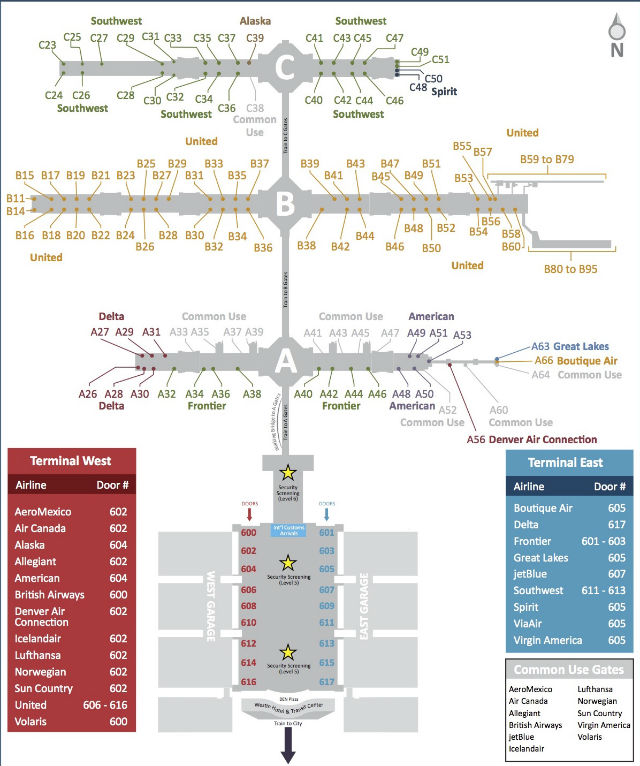 Denver Airport Gate Map