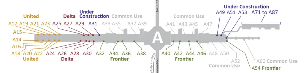 Denver Airport Terminal A Map