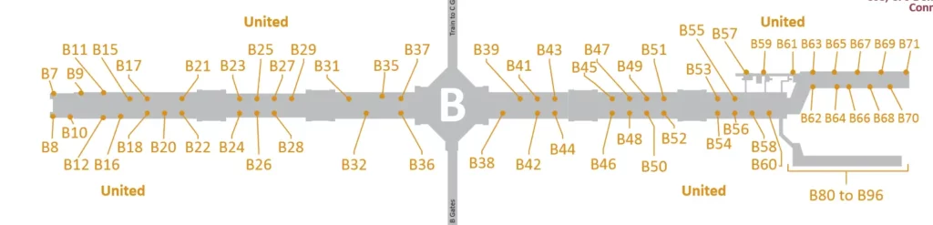 Denver Airport Terminal B Map